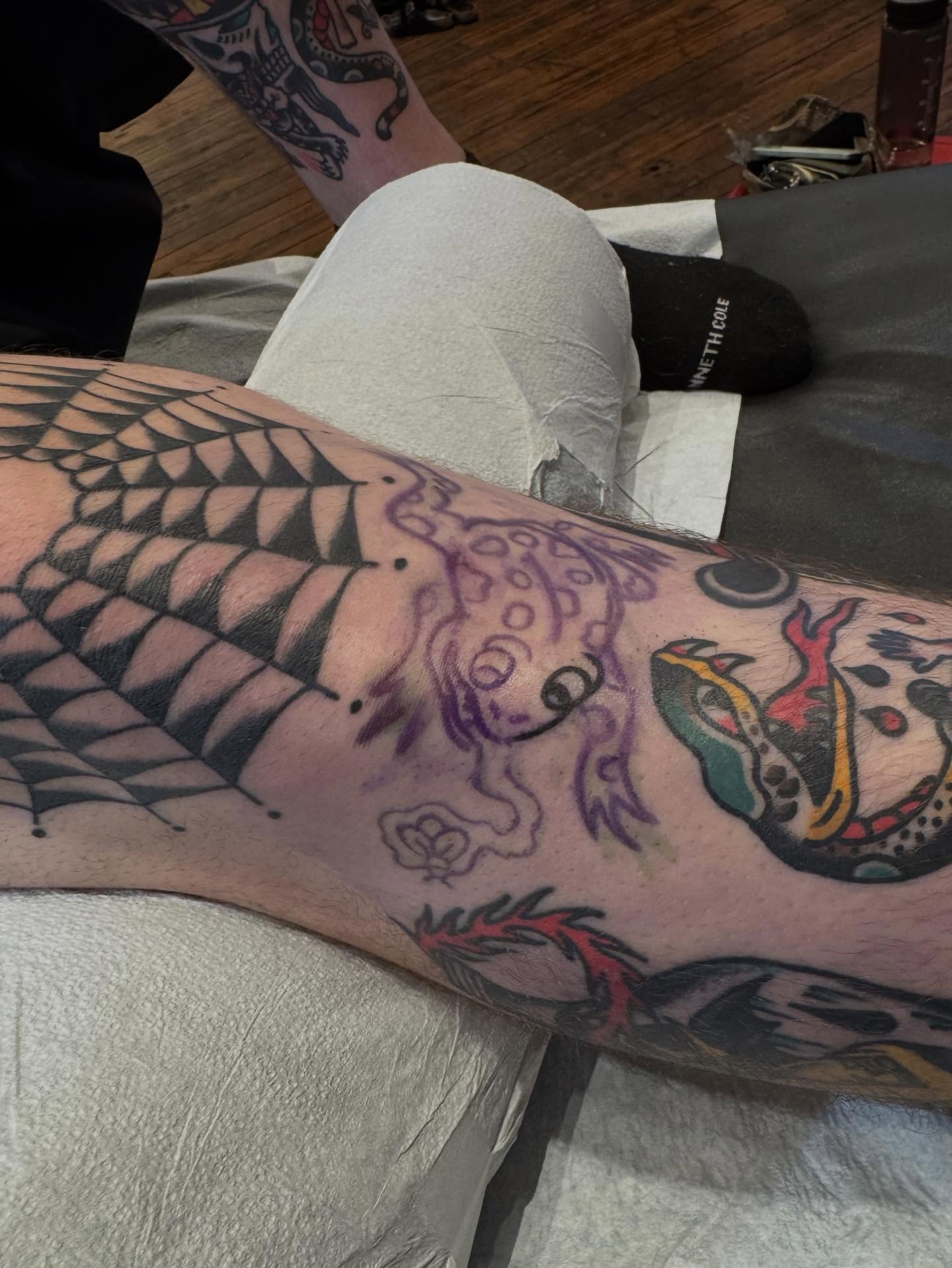 Tattoo by @tat2brain — american_traditional, geometric