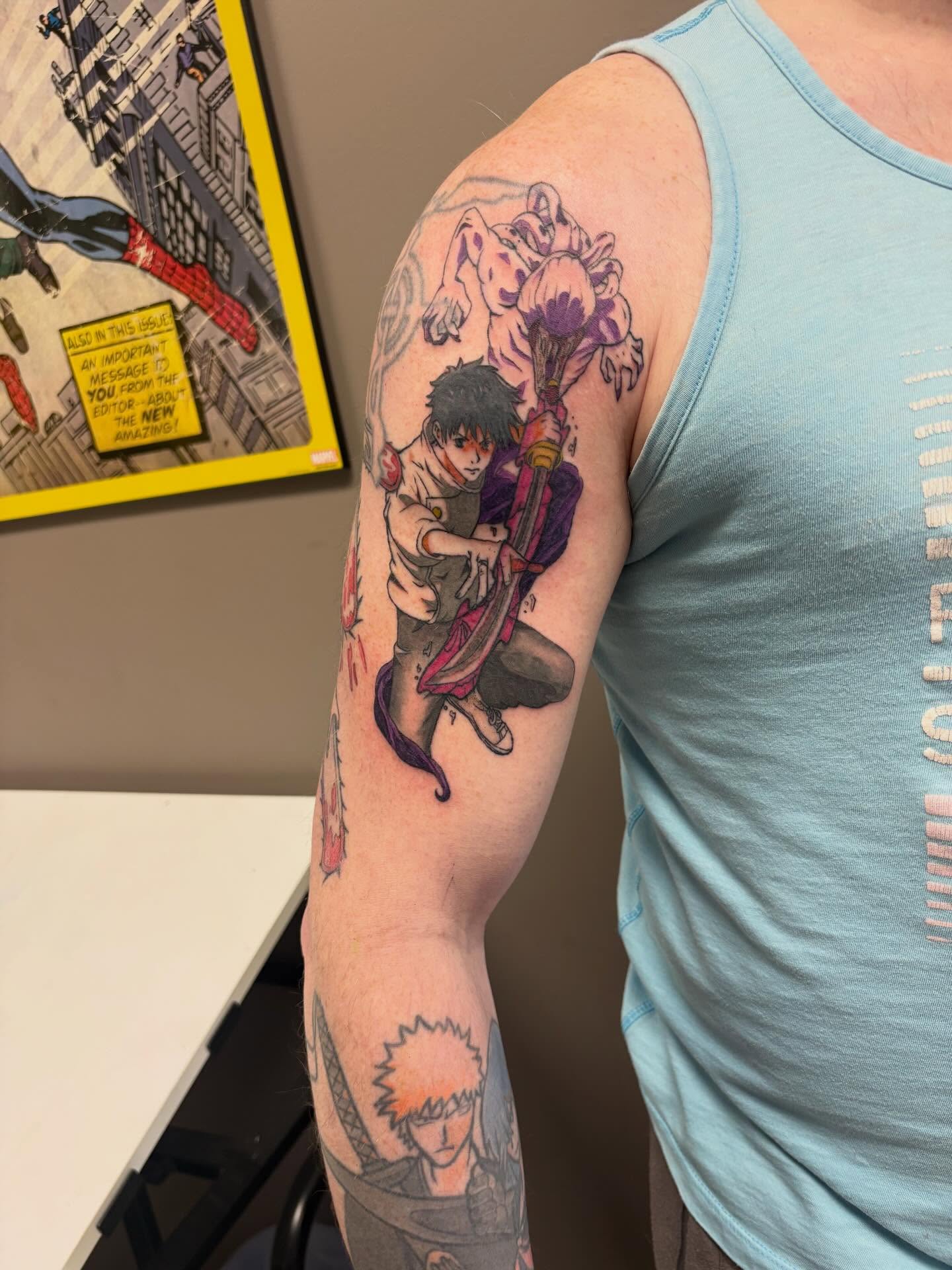 Tattoo by @jennas_drawings — anime