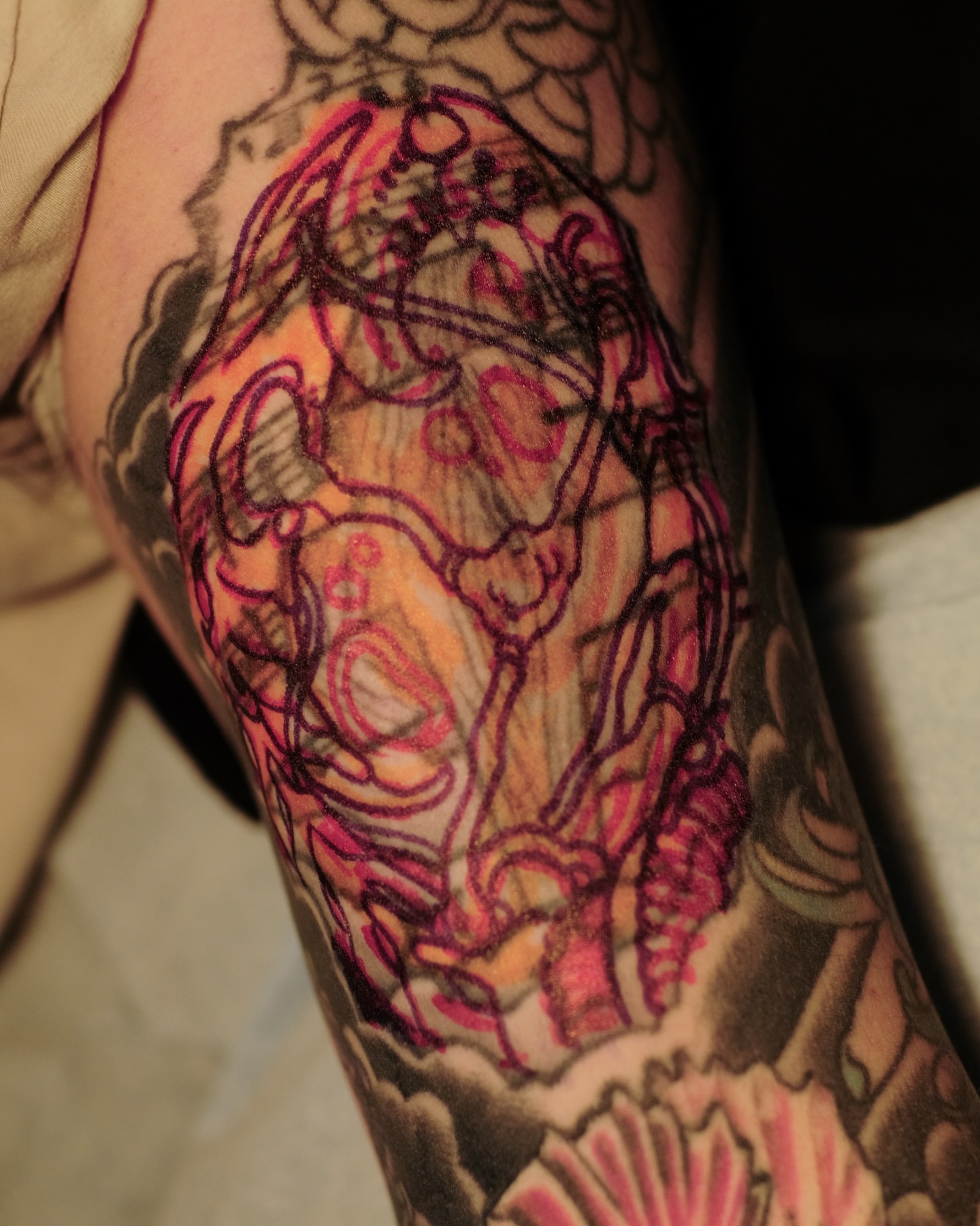 Tattoo by @closedhands — dotwork