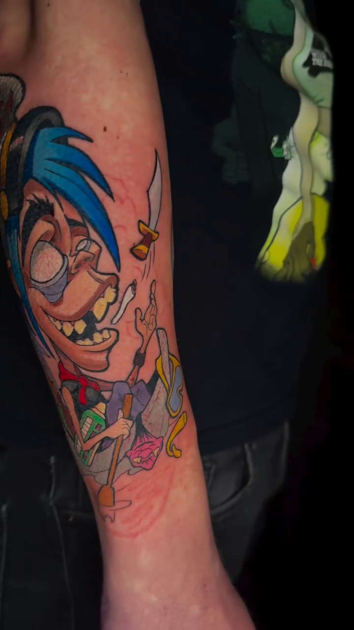 Tattoo by @silkywilsontattoos โ new_school, anime