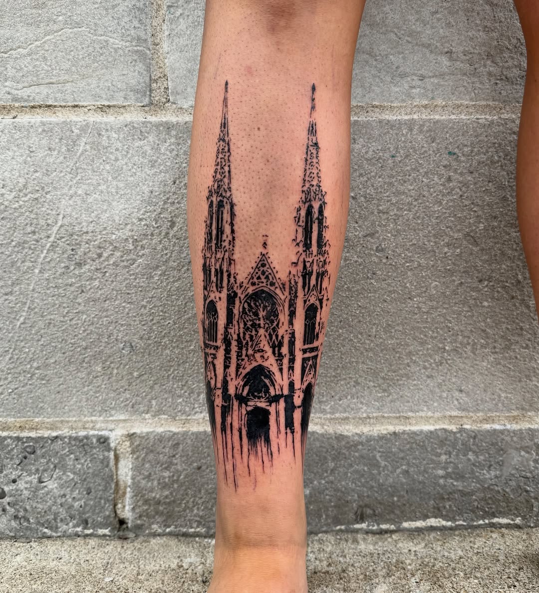 Tattoo by @lucidimprints_tattoo — blackwork, illustrative
