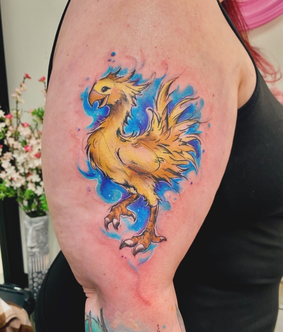 Tattoo by @wariospeedwagon — watercolor