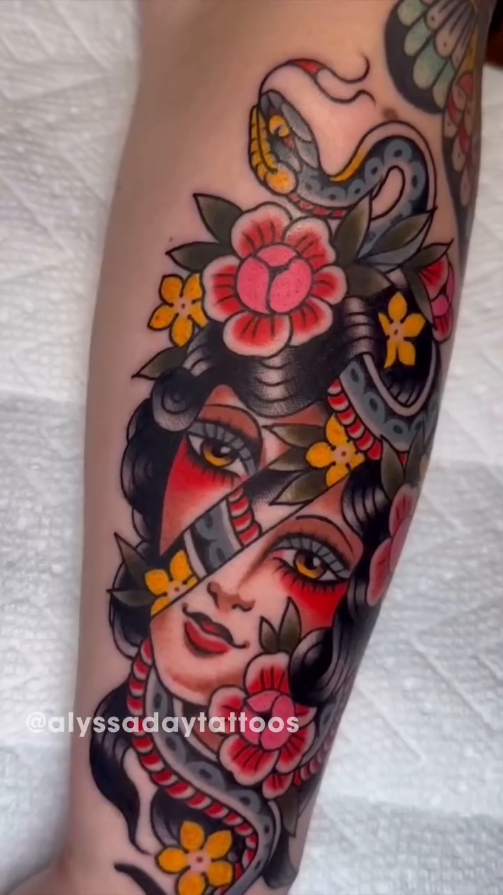 Tattoo by @aaronriddletattoos — neo_traditional