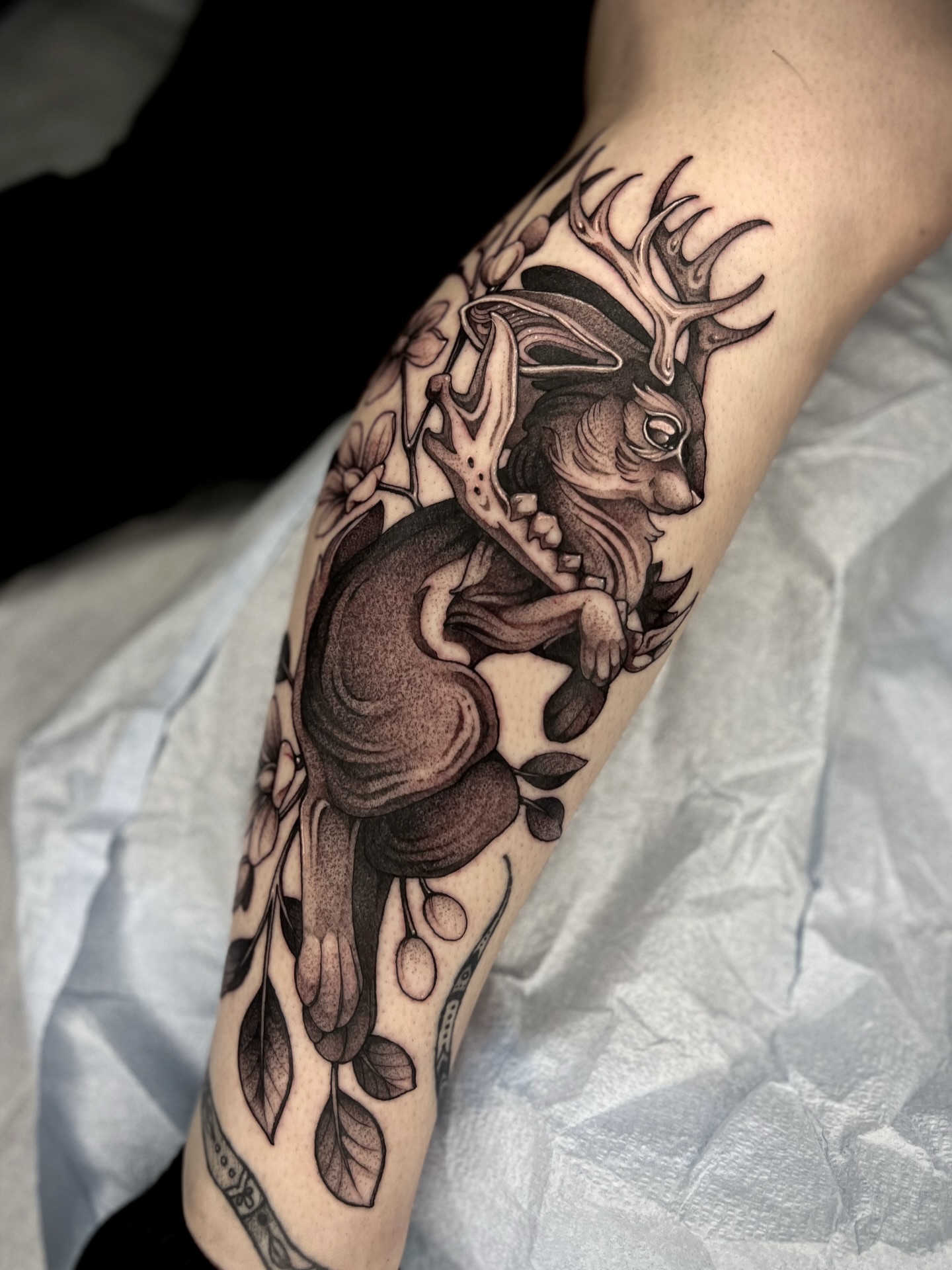 Tattoo by @kayseeshuster — black_and_grey, realism