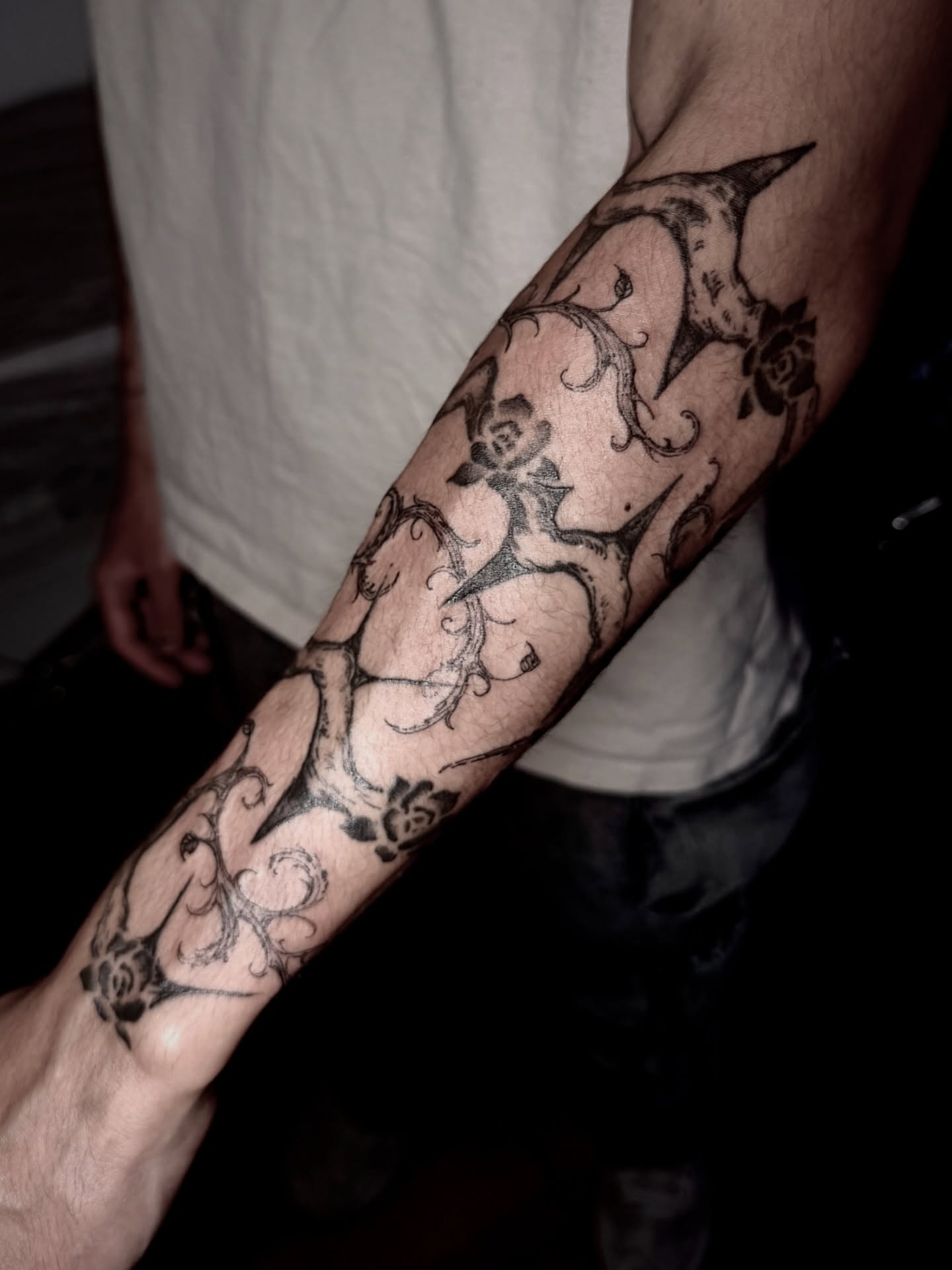Tattoo by @hoodyink — black_and_grey