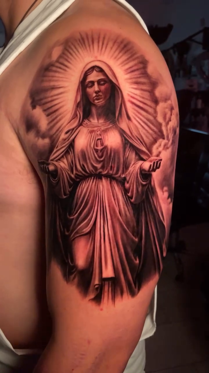 Tattoo by @_justin_reid_ — realism, black_and_grey