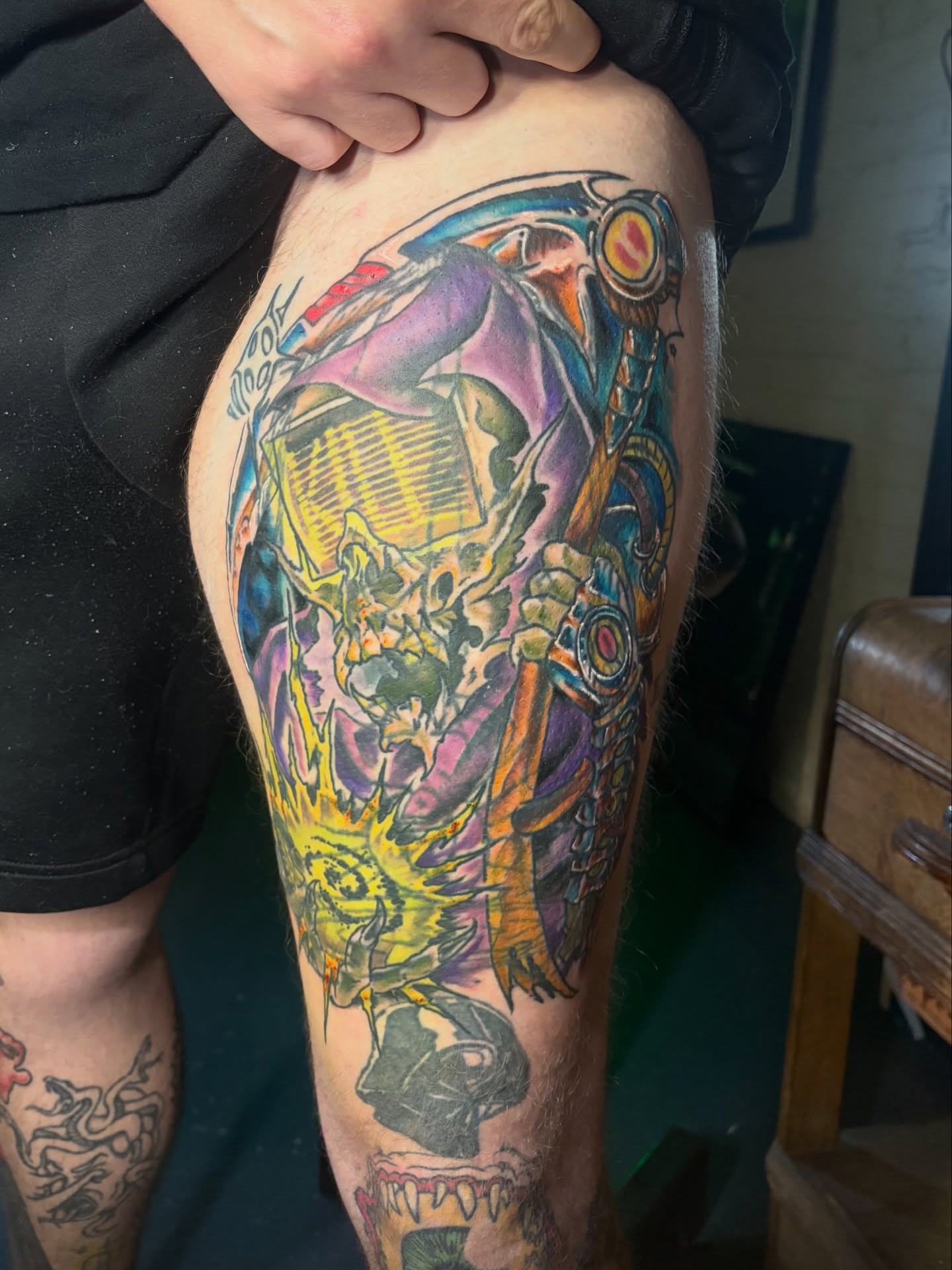 Tattoo by @zackloscar β dotwork, anime