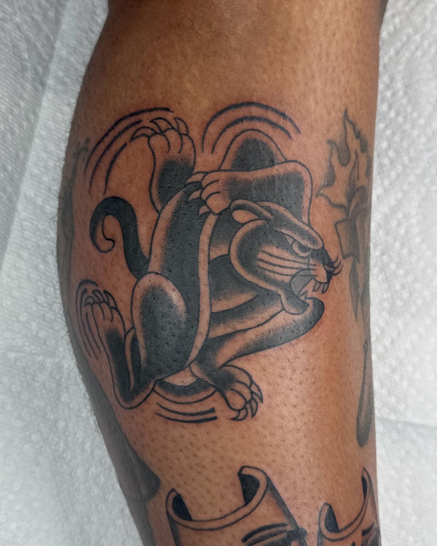 Tattoo by @piratewizardtattoo — black_and_grey