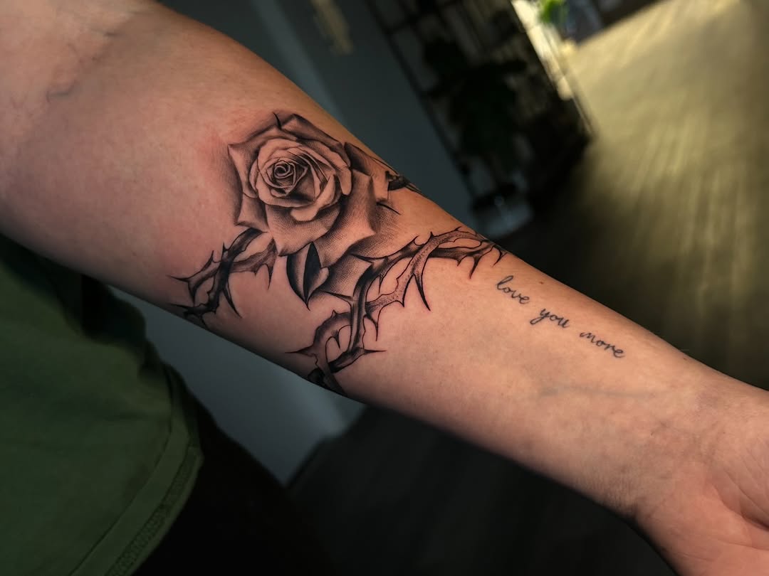 Tattoo by @bendecidatattoo โ black_and_grey, realism