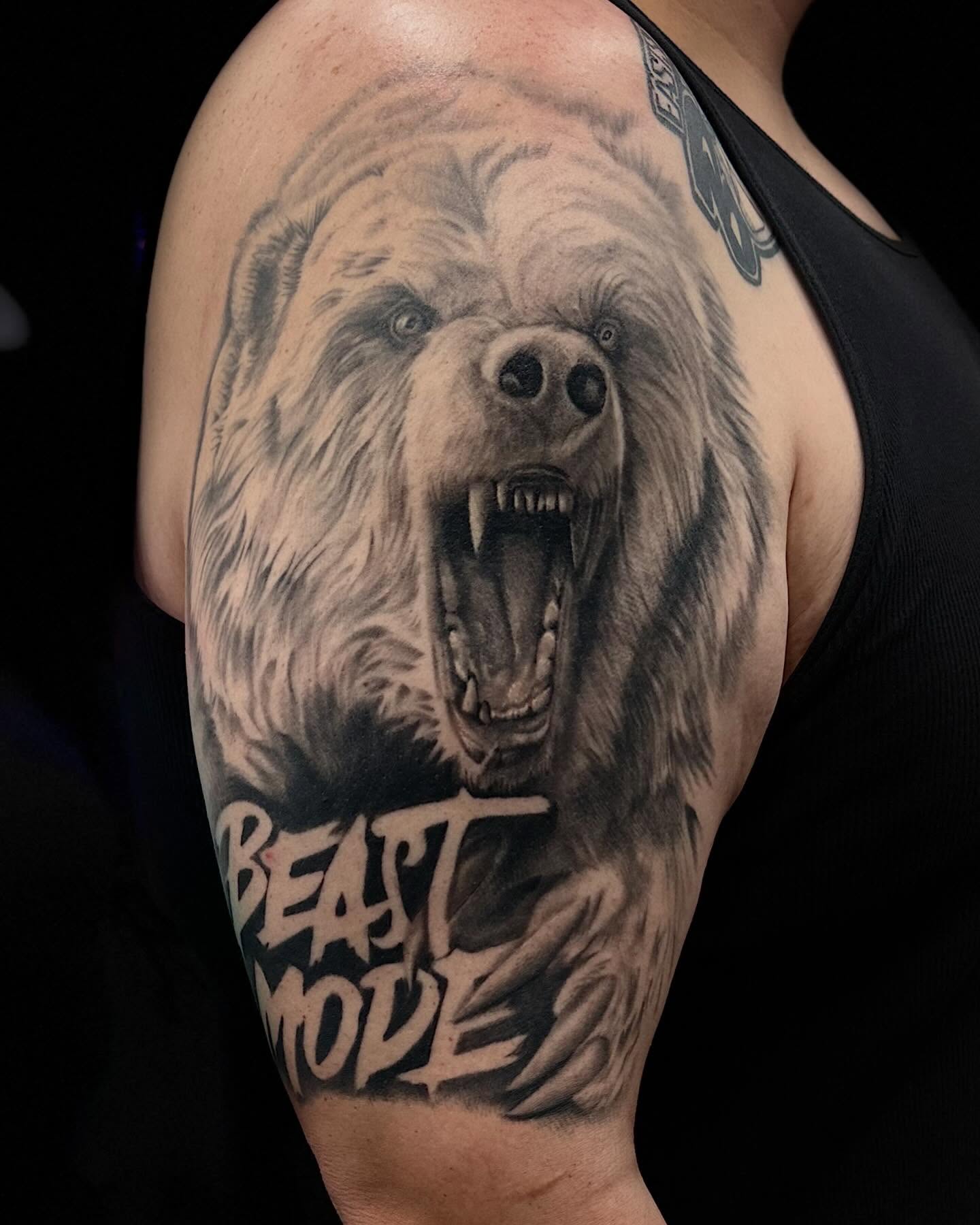 Tattoo by @brknsocialclub — realism, black_and_grey