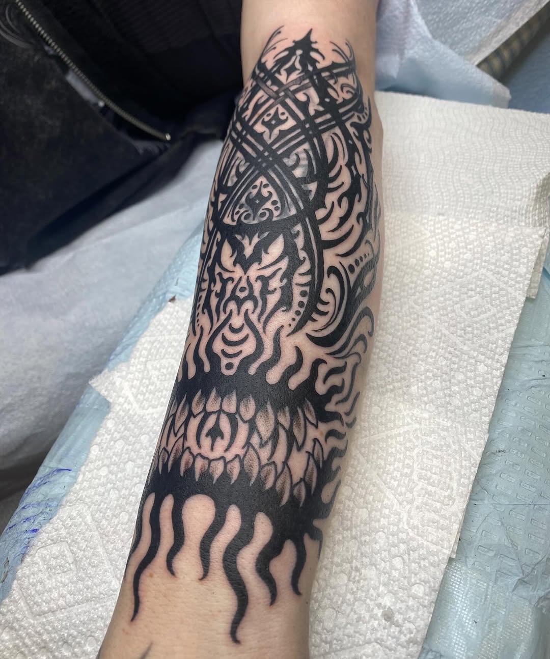Tattoo by @_tommyboytattooer_ — blackwork, tribal
