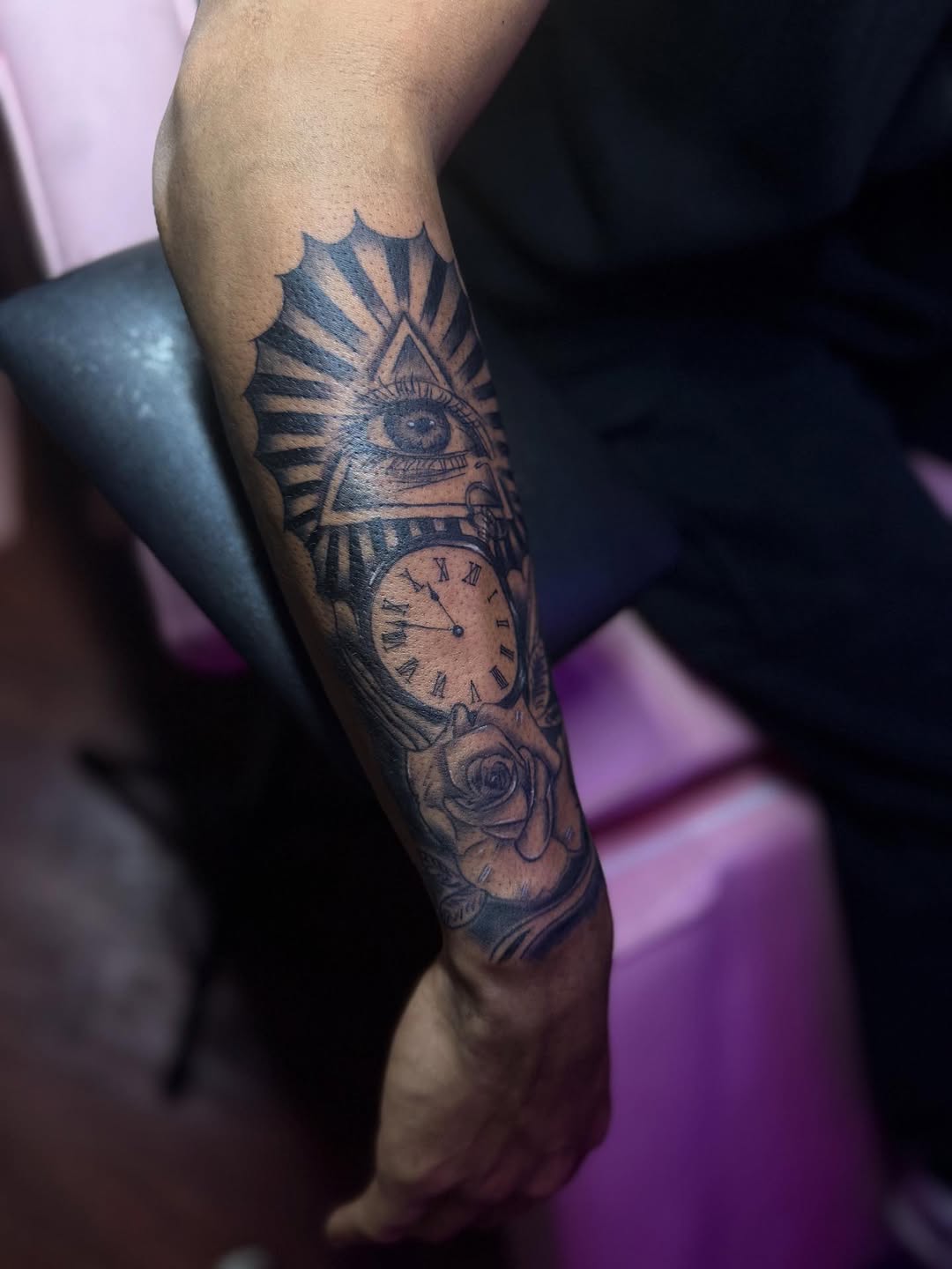 Tattoo by @santos.tattoos.official — black_and_grey, realism