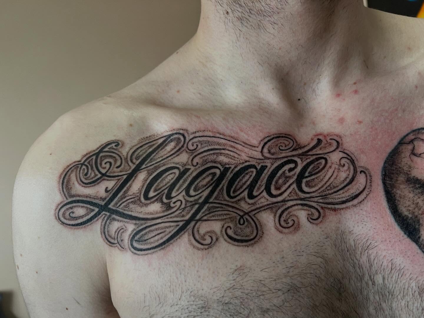 Tattoo by @tattedupbaddies_ — lettering_script