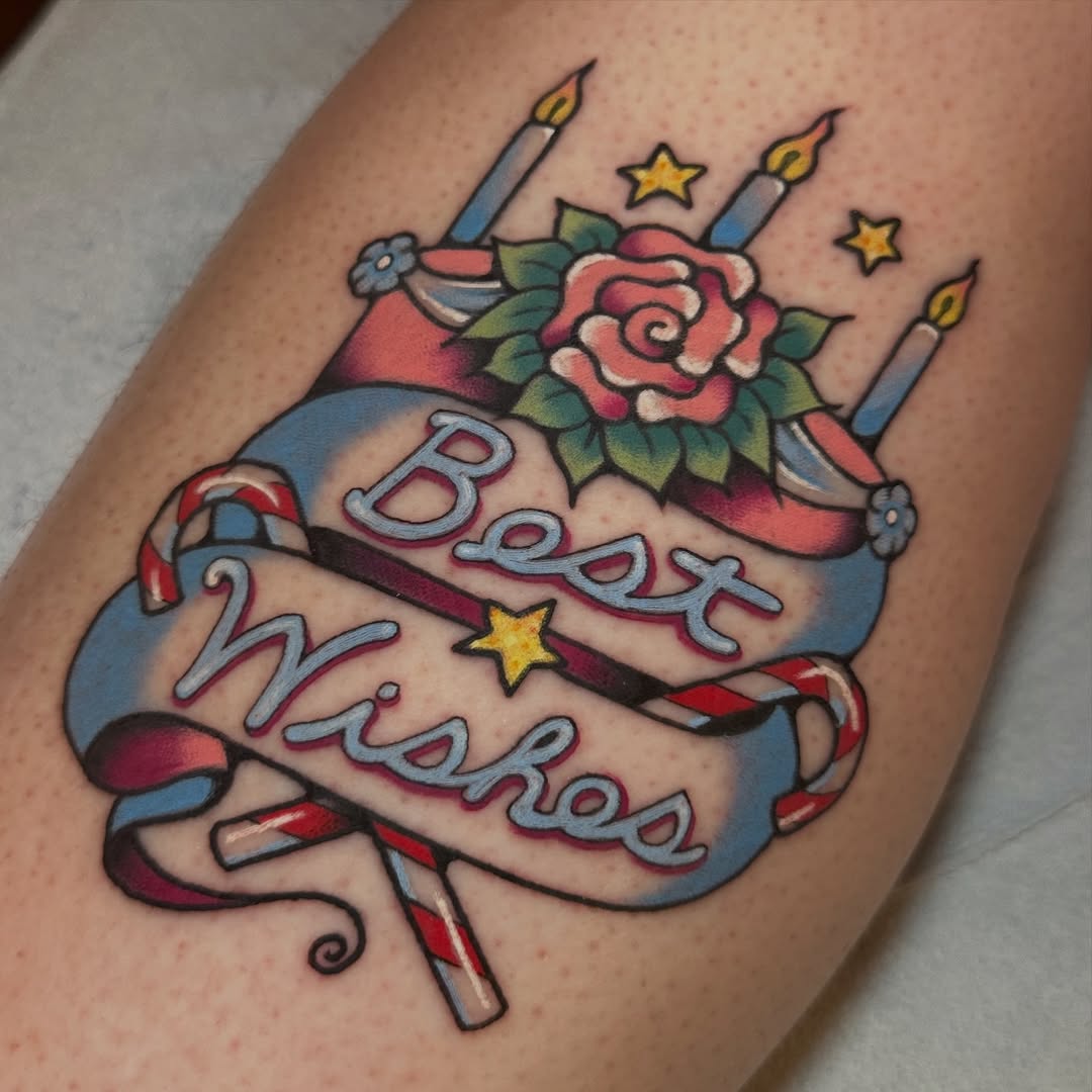 Tattoo by @cherrybomb_tatz4u — american_traditional, lettering_script