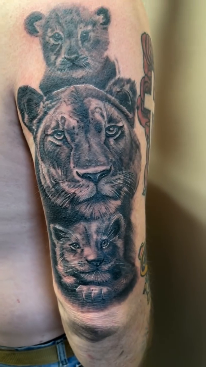 Tattoo by @illestgorilla — realism, black_and_grey