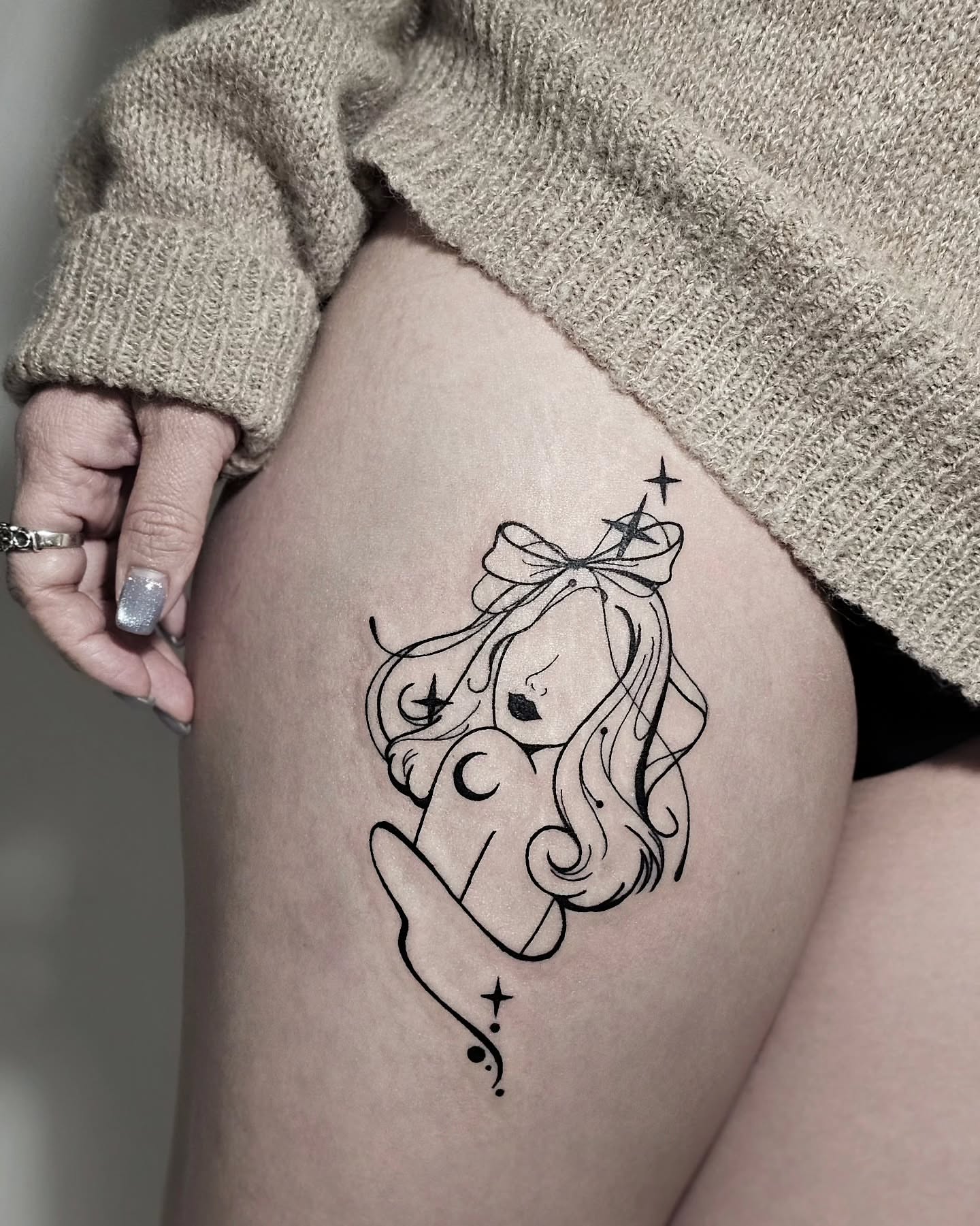 Tattoo by @draw.a_castle — black_and_grey, minimalist