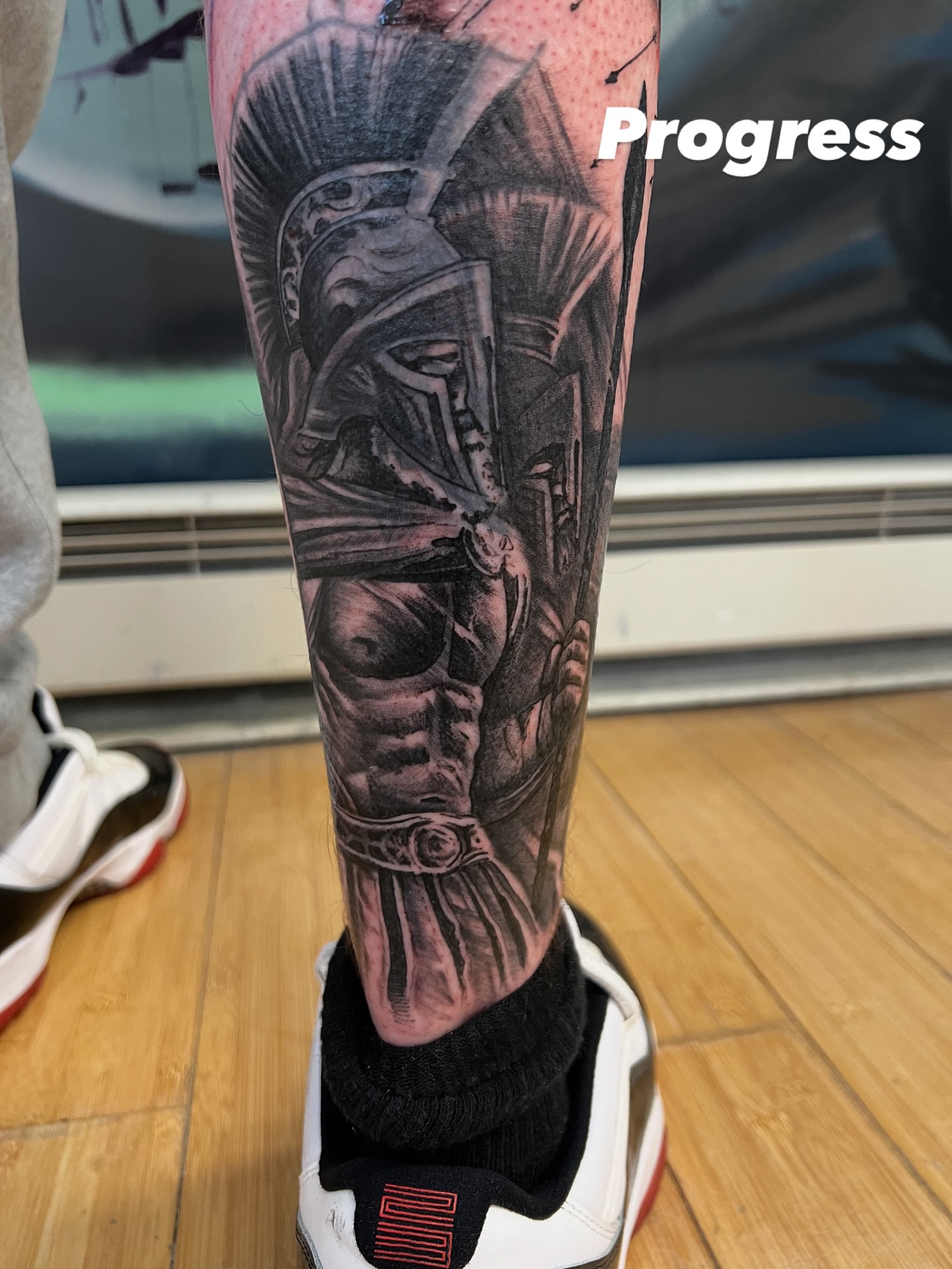 Tattoo by @strikt — black_and_grey, realism