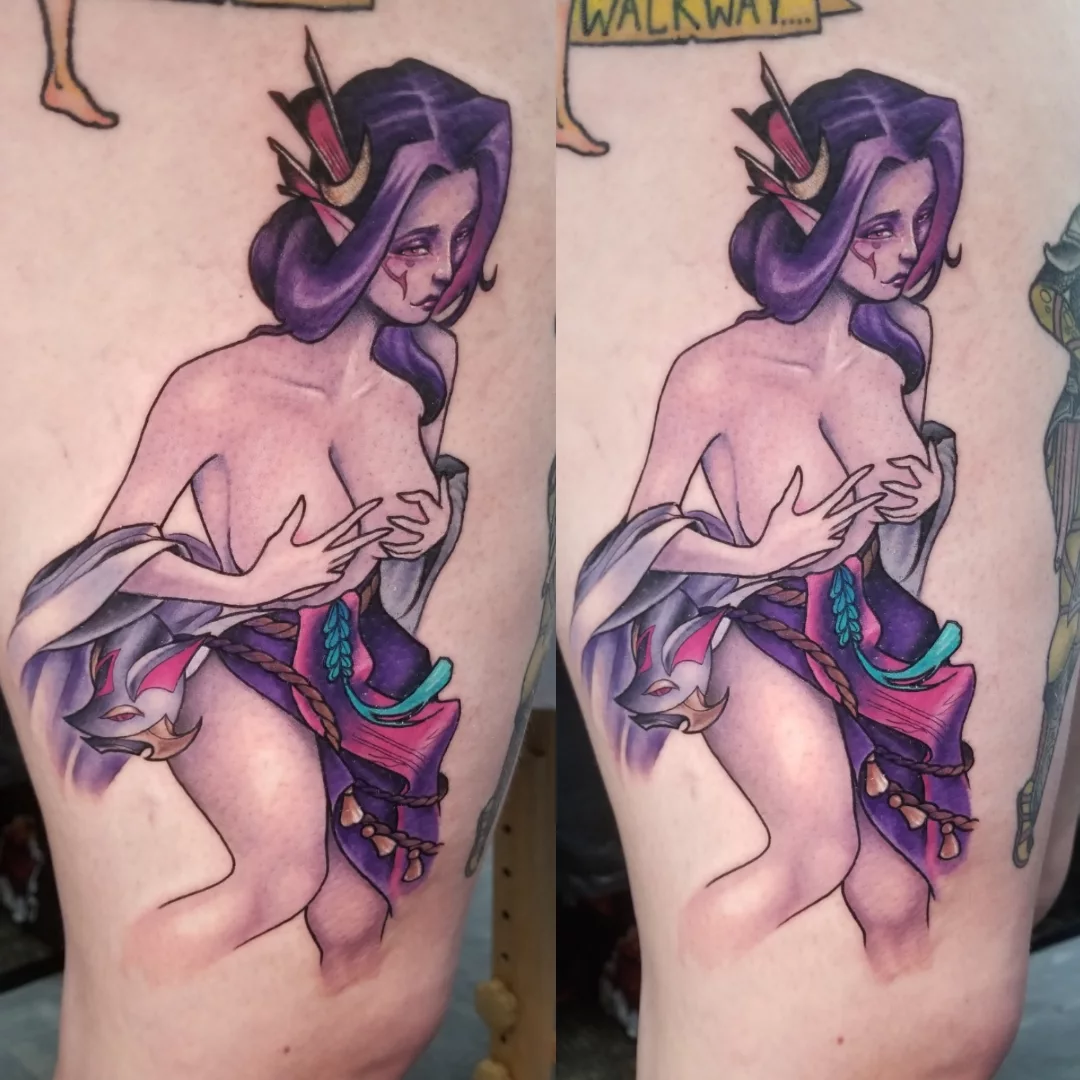 Tattoo by @brianchuntattoo — anime, illustrative