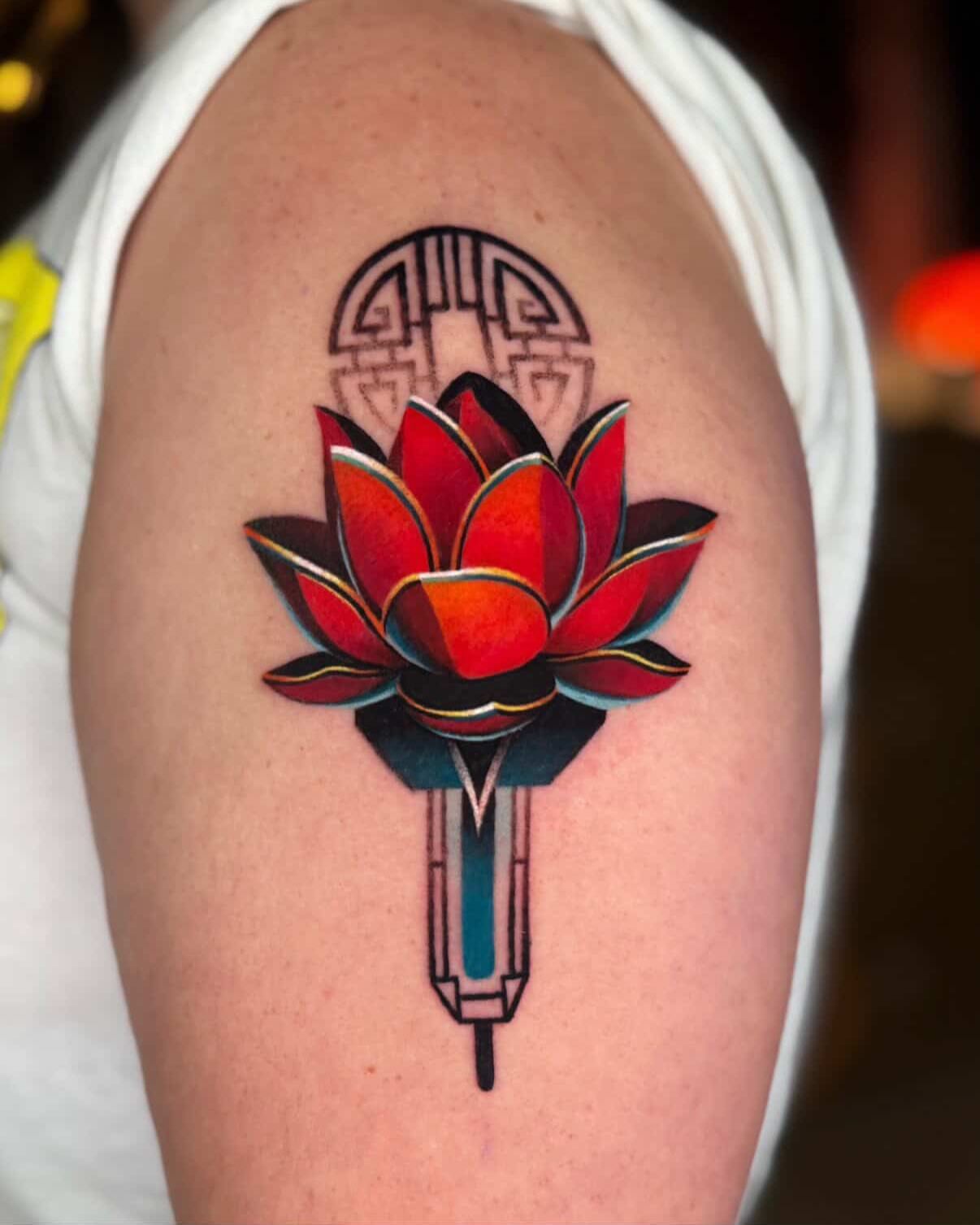 Tattoo by @sunvysideup — new_school, geometric