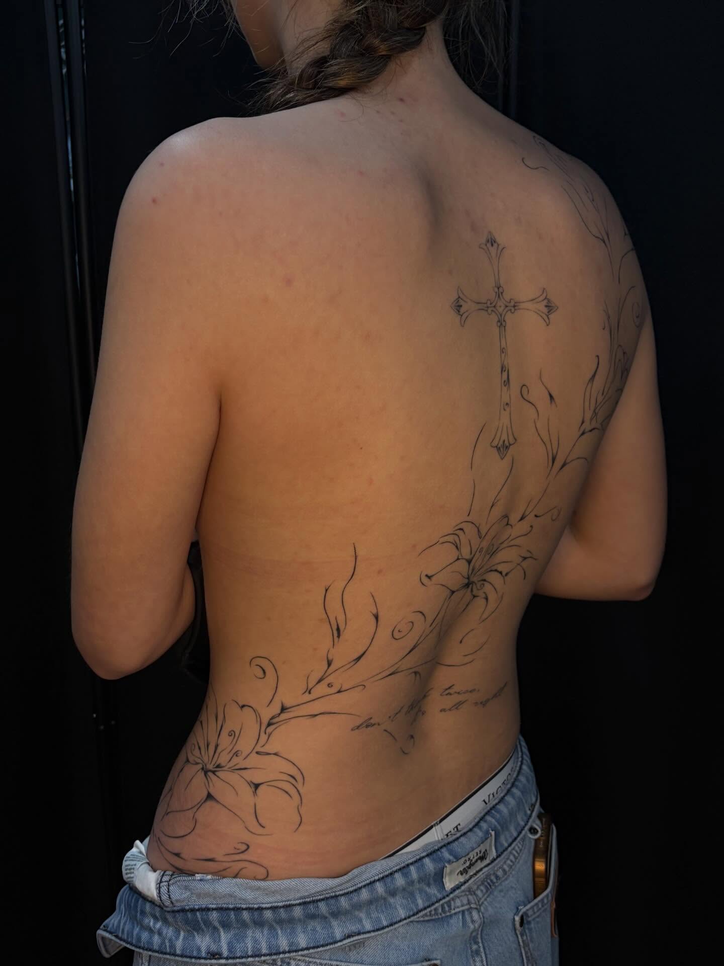 Tattoo by @sexyratpotion — black_and_grey