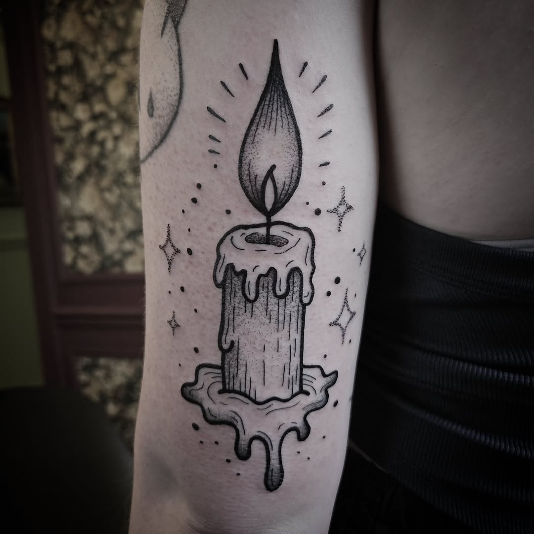 Tattoo by @killingjakob2 — dotwork, black_and_grey