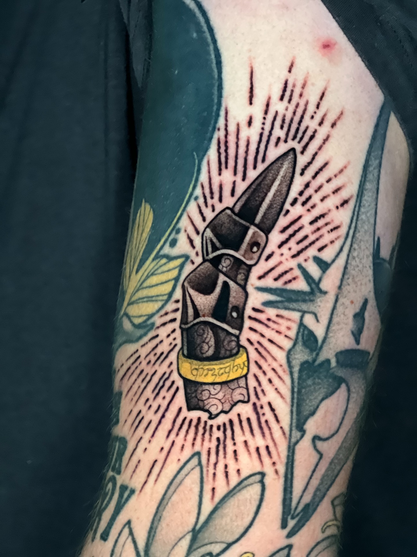 Tattoo by @tyler_wrong97 — american_traditional, dotwork
