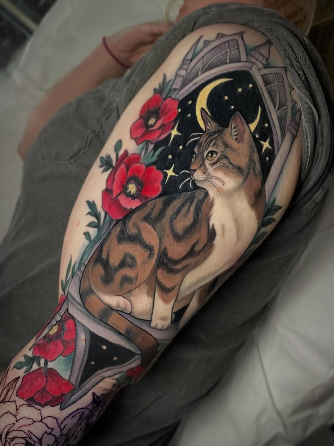 Tattoo by @leahmarietattoo — realism, black_and_grey