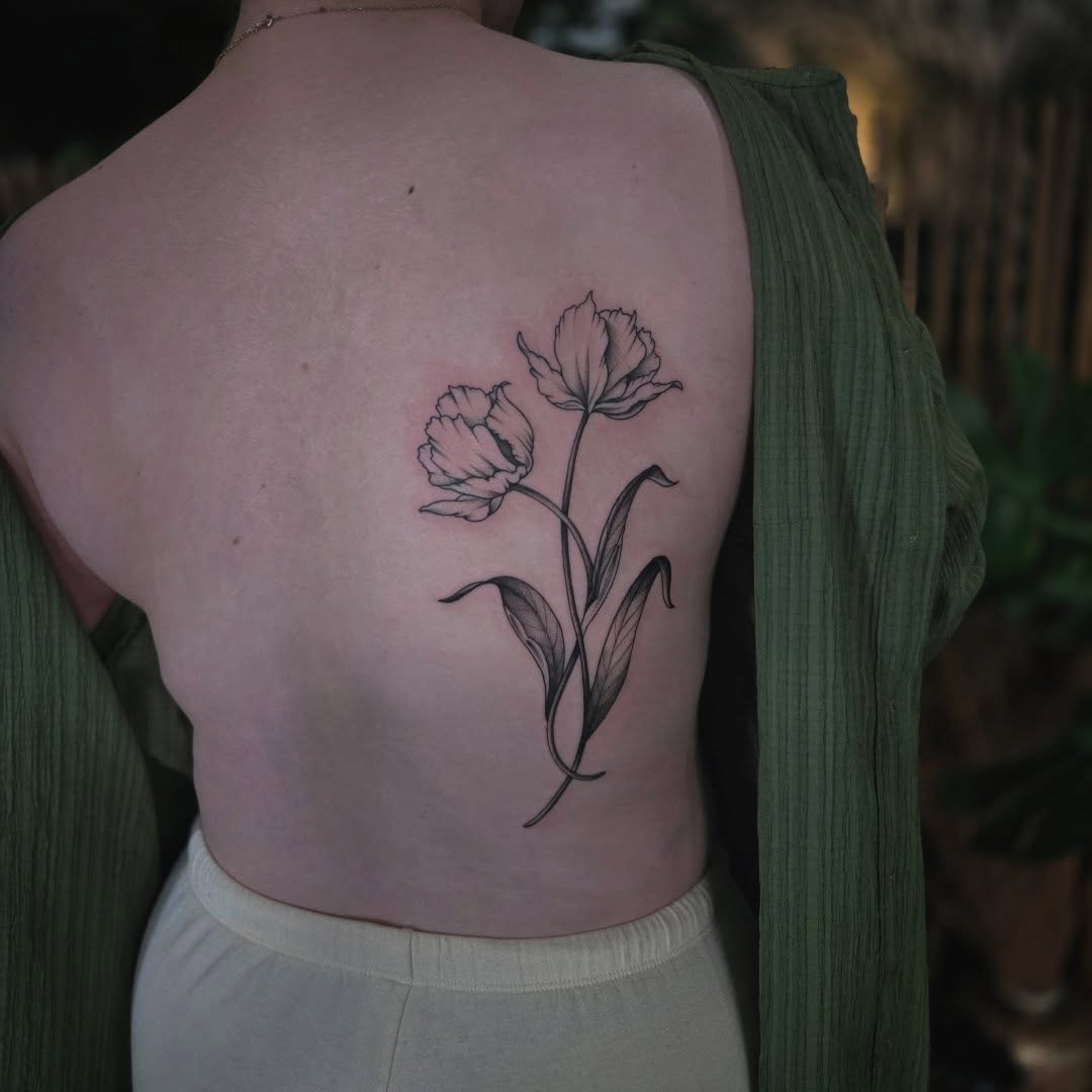 Tattoo by @alexandraathenstattoo — fine_line, black_and_grey