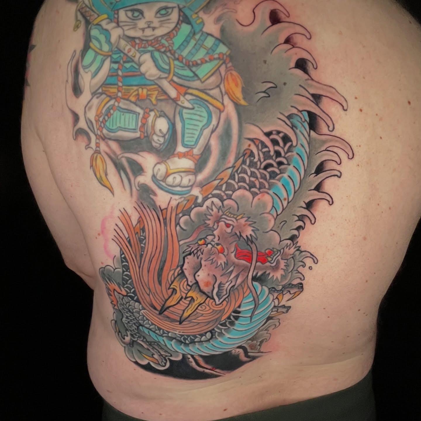 Tattoo by @inkedbybrianpdx — japanese_irezumi, dotwork