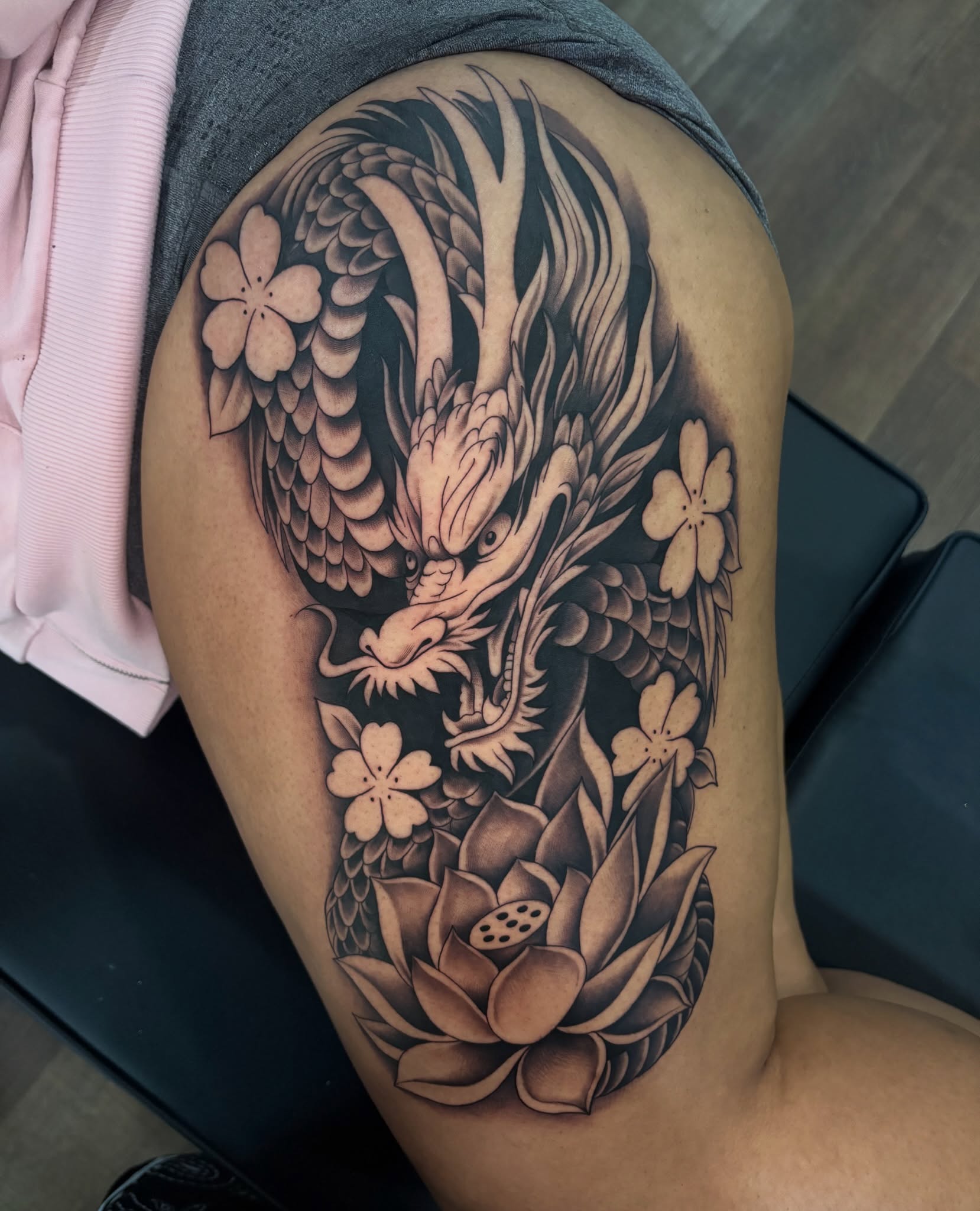 Tattoo by @osieltattoos — black_and_grey, realism