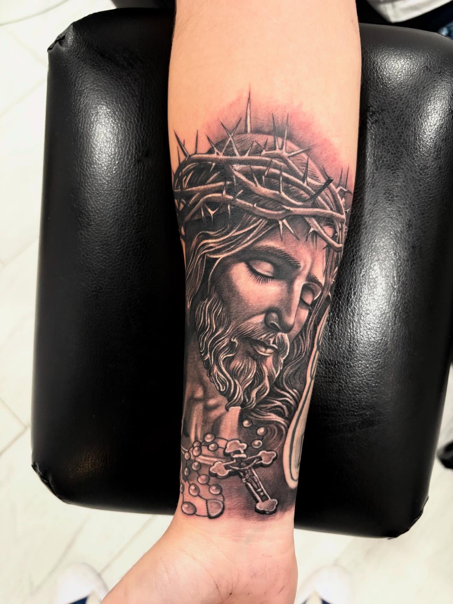 Tattoo by @juanliratattoos — realism, black_and_grey
