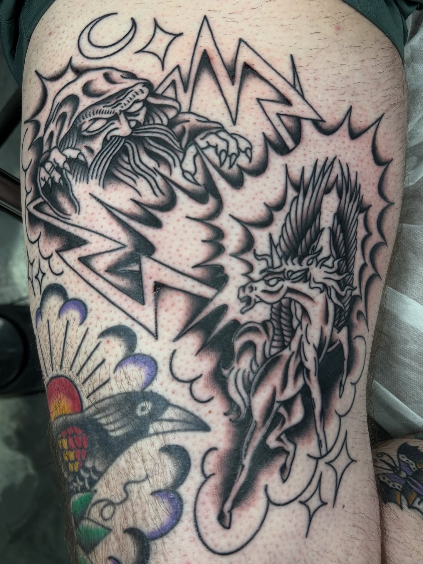 Tattoo by @koma_tk — dotwork, geometric
