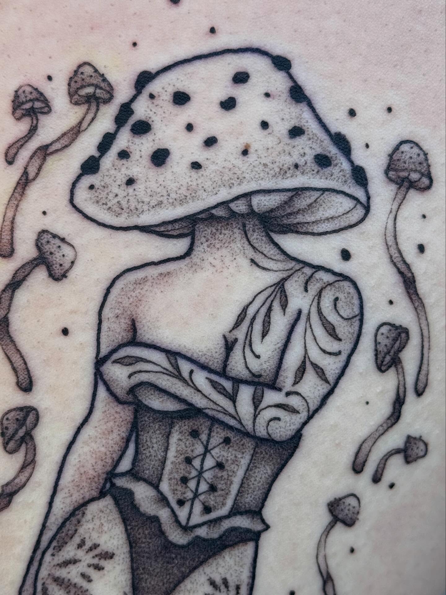 Tattoo by @bodyartbyali — dotwork