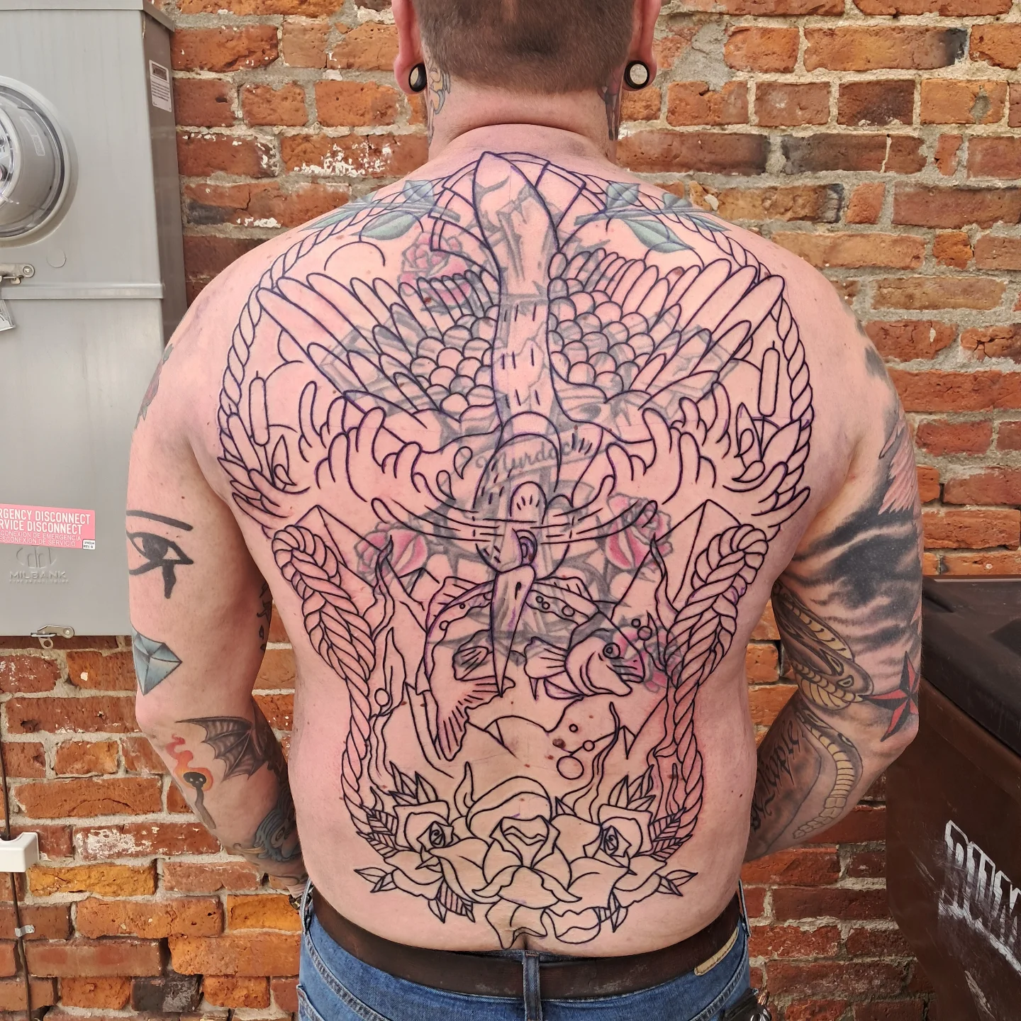 Tattoo by @mucks.tattoos โ american_traditional, black_and_grey
