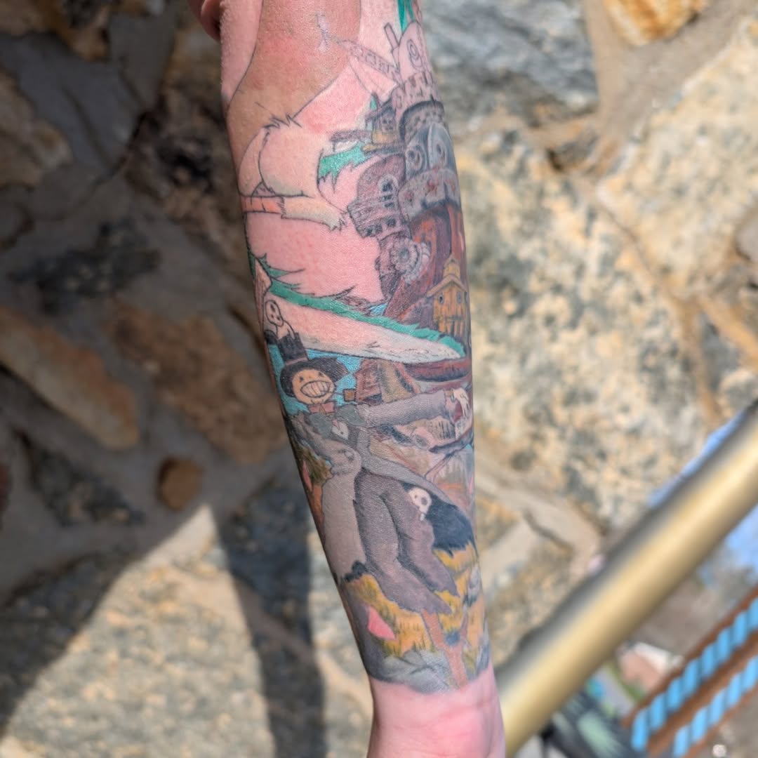 Tattoo by @cattatalso โ anime, illustrative