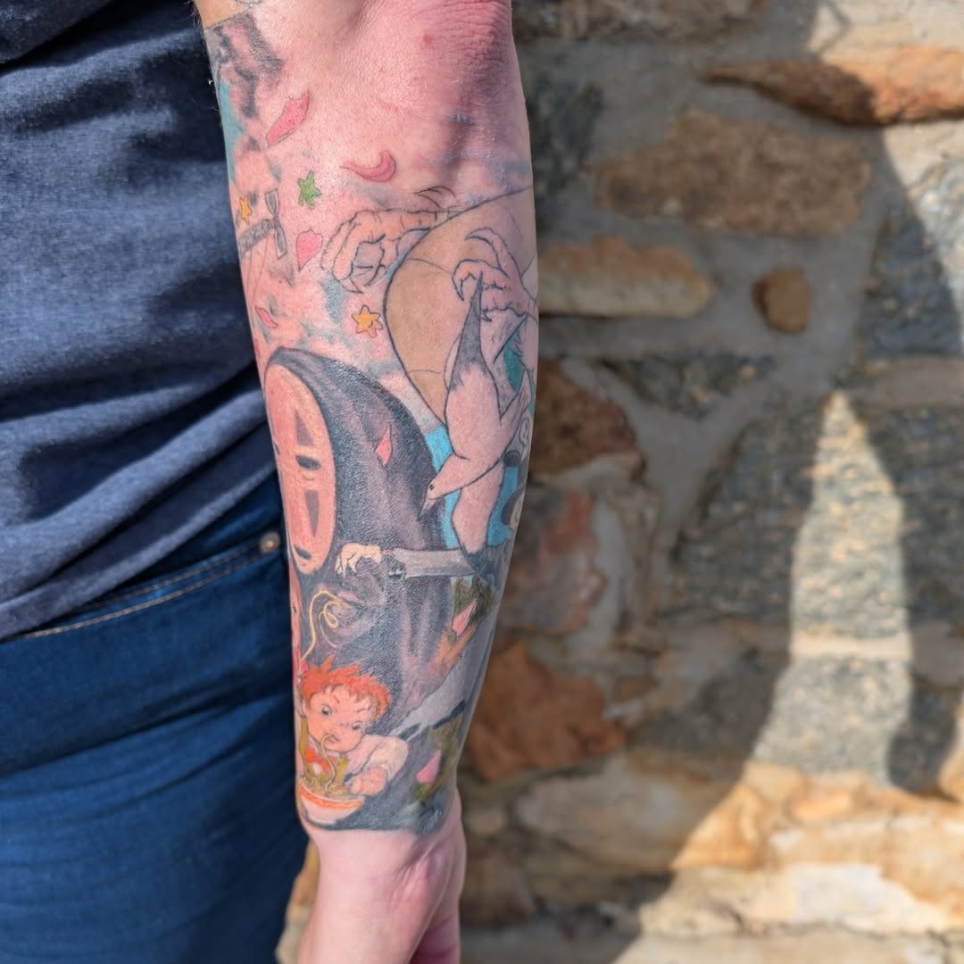 Tattoo by @cattatalso โ anime