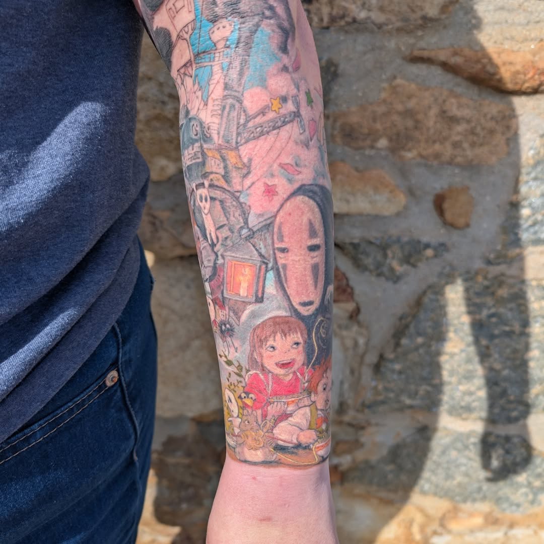 Tattoo by @cattatalso โ anime, illustrative