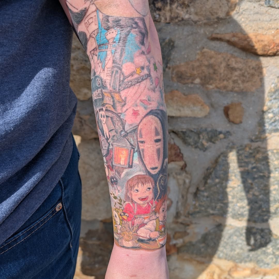 Tattoo by @cattatalso โ anime, realism