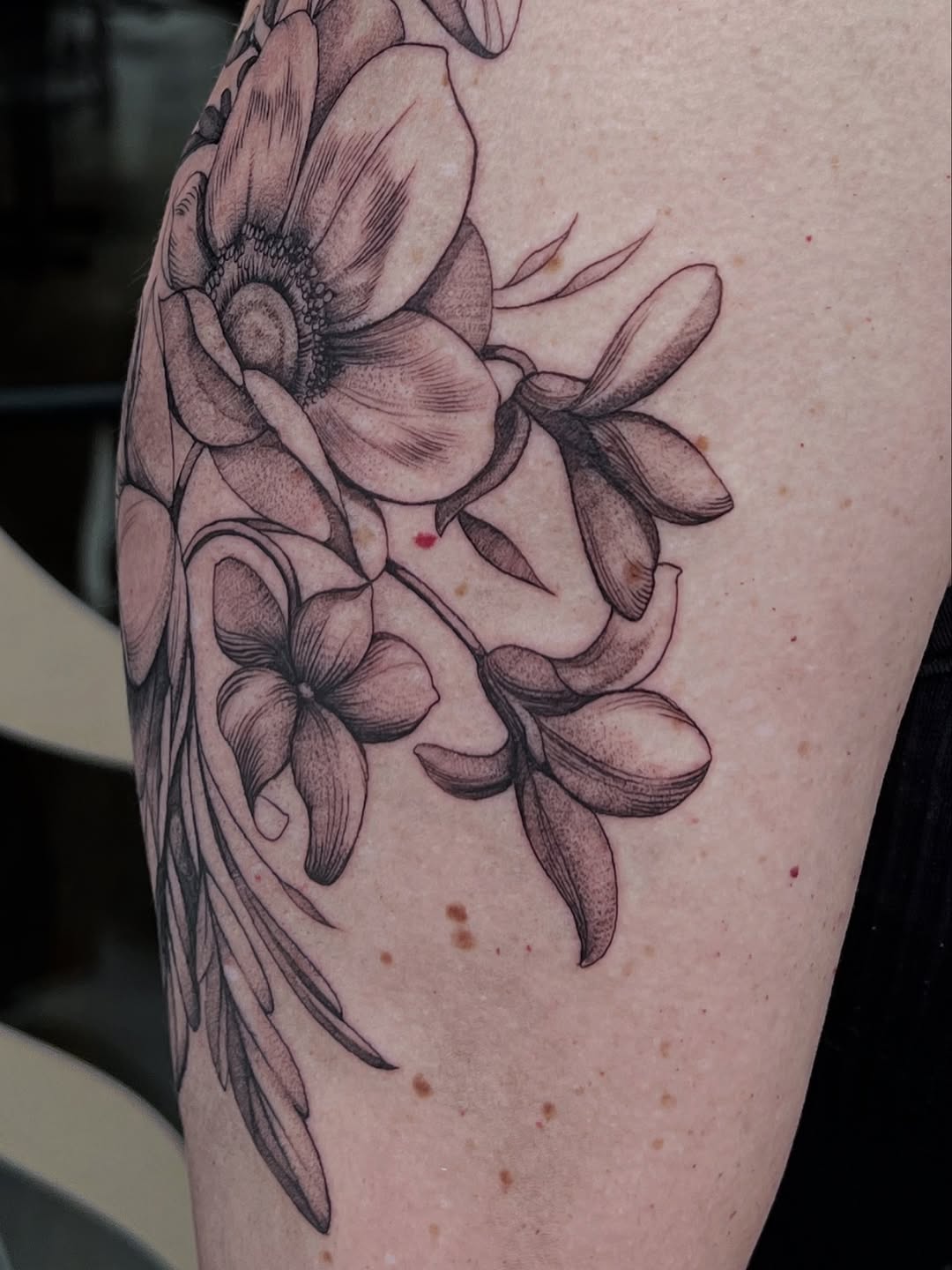 Tattoo by @thealliwilcox — black_and_grey, realism