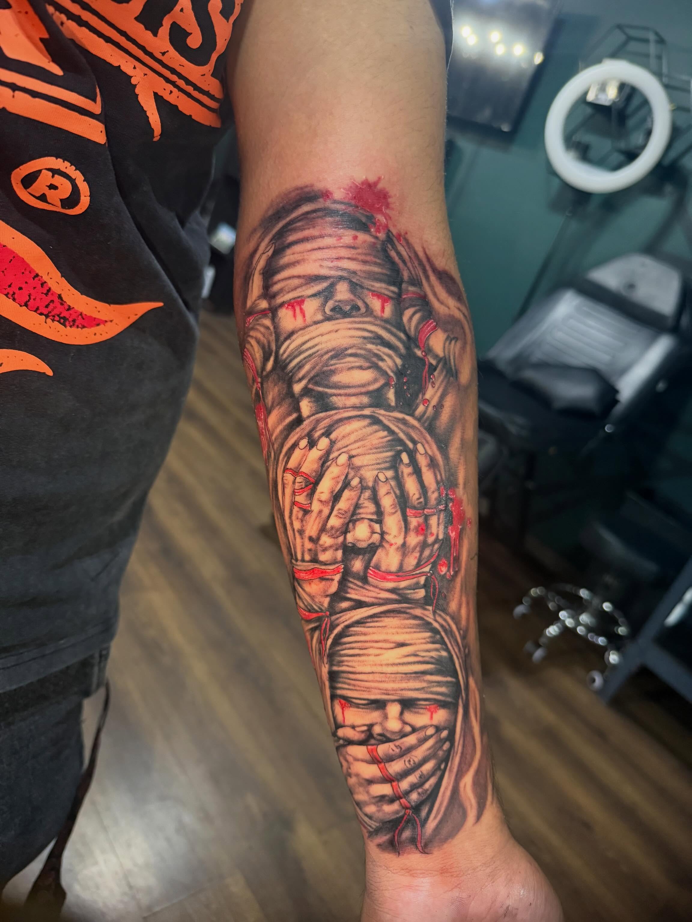 Tattoo by @tink_tattoos — realism, dark_realism