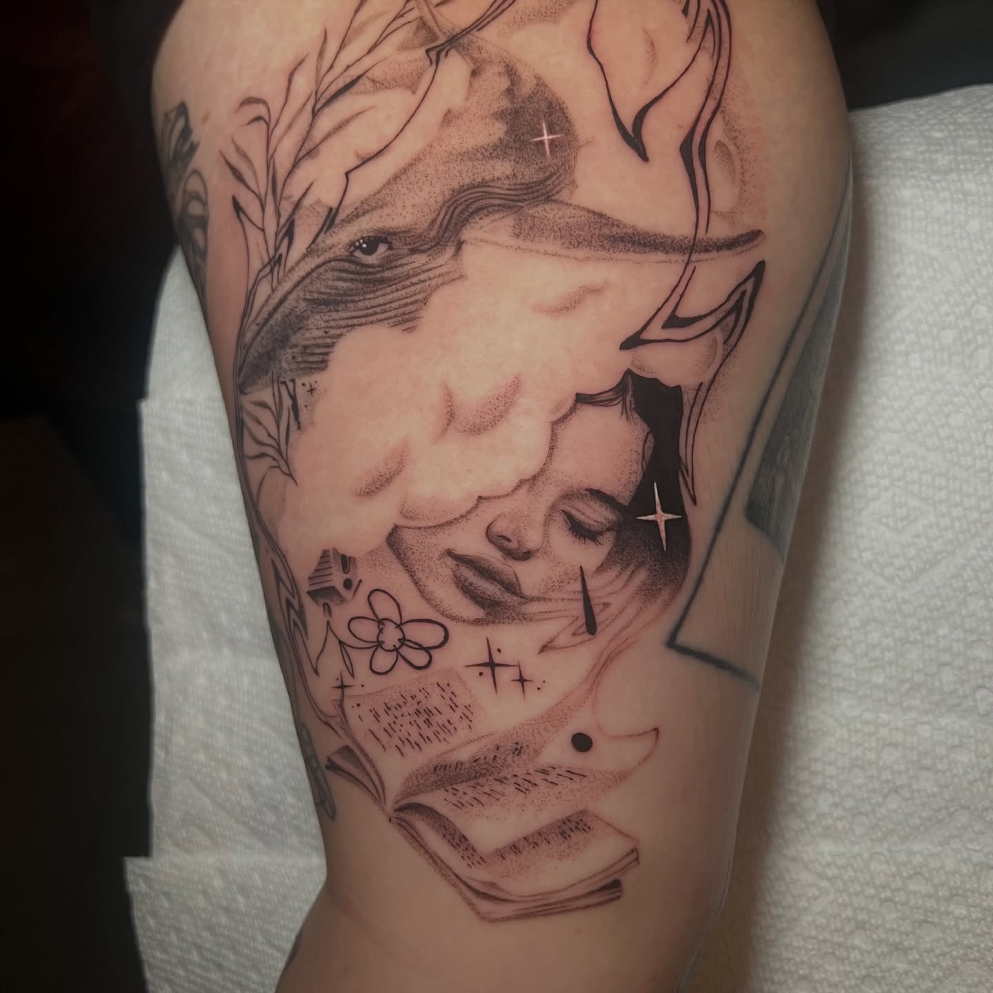 Tattoo by @smokesart — black_and_grey, realism