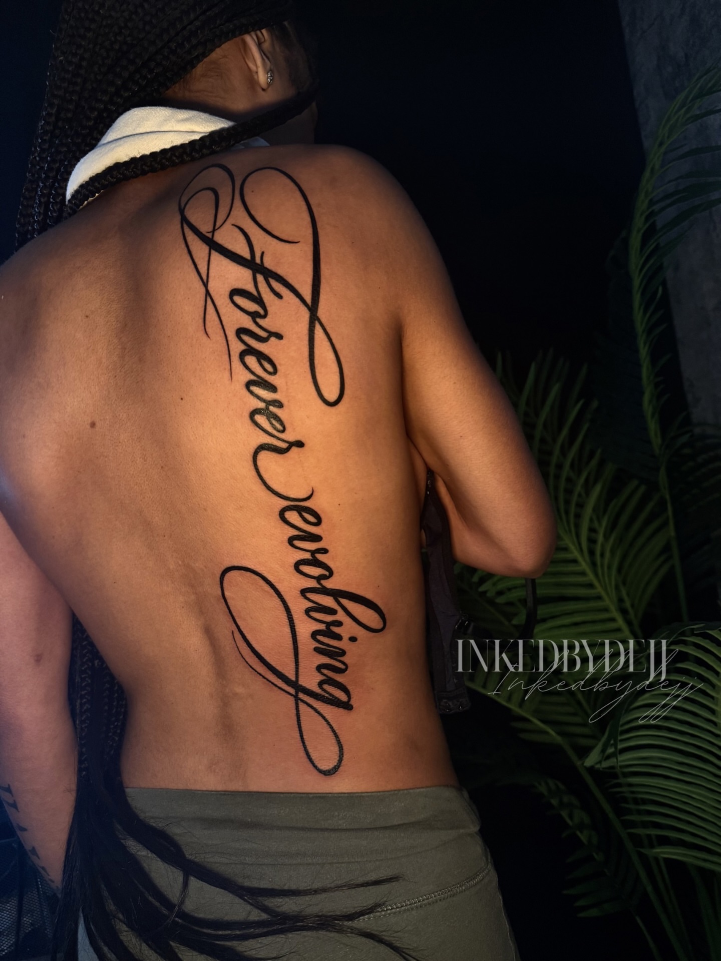 Tattoo by @inkedbydejj — lettering_script