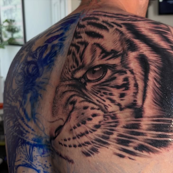 Tattoo by @angelbabyj.tattoos — realism, black_and_grey