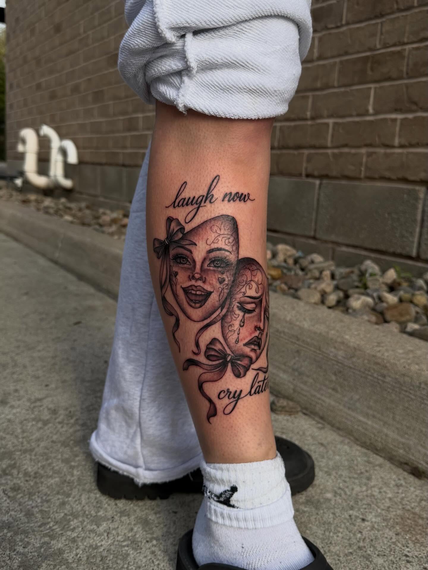 Tattoo by @markedbykris — black_and_grey
