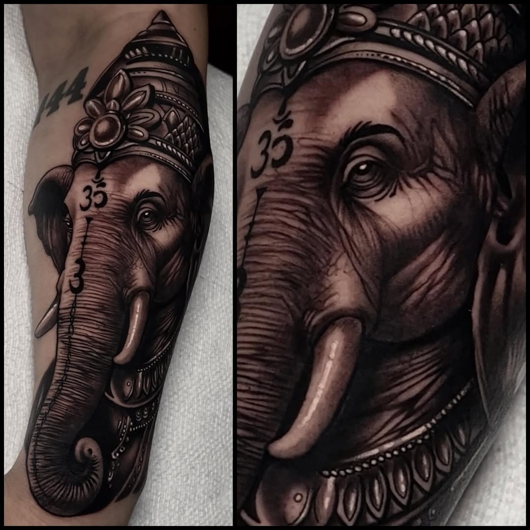 Tattoo by @davidalcocertattoo — realism, black_and_grey