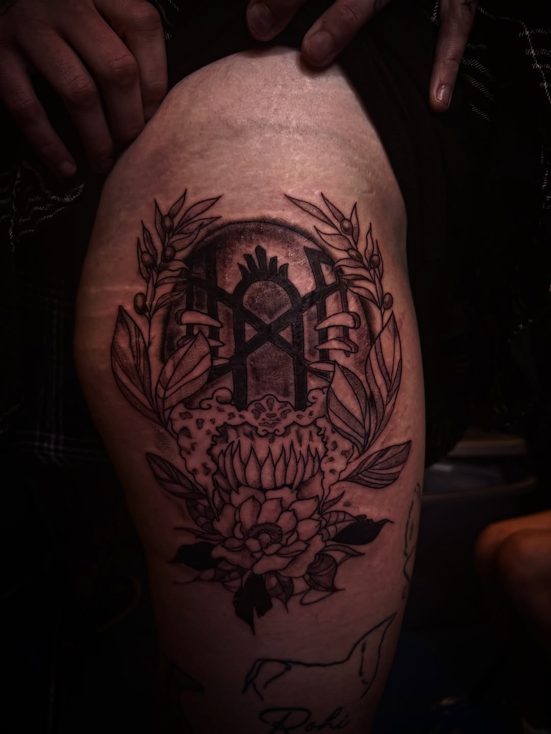 Tattoo by @arrieta.damian_tattoo — black_and_grey, ornamental