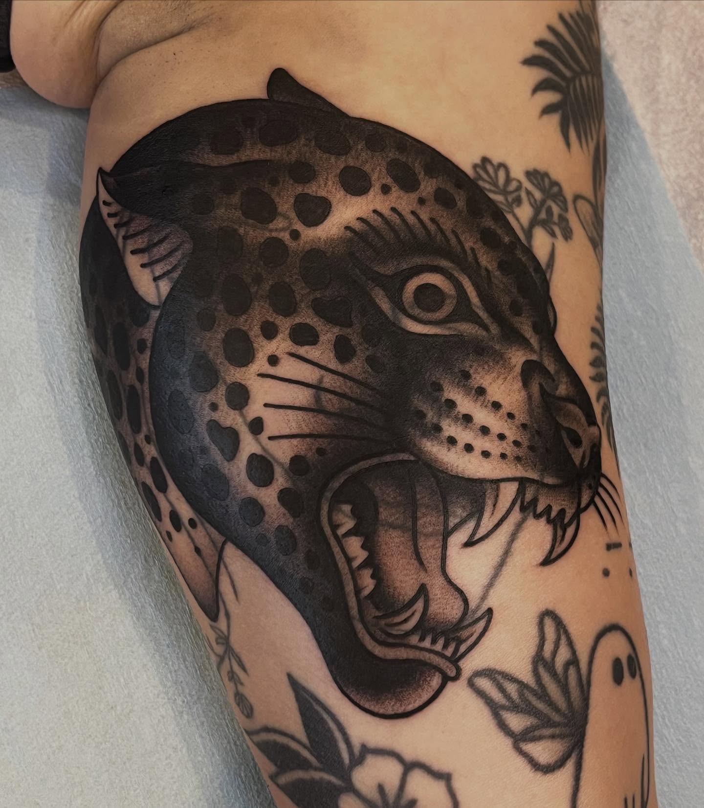 Tattoo by @kgibsontattoos — black_and_grey