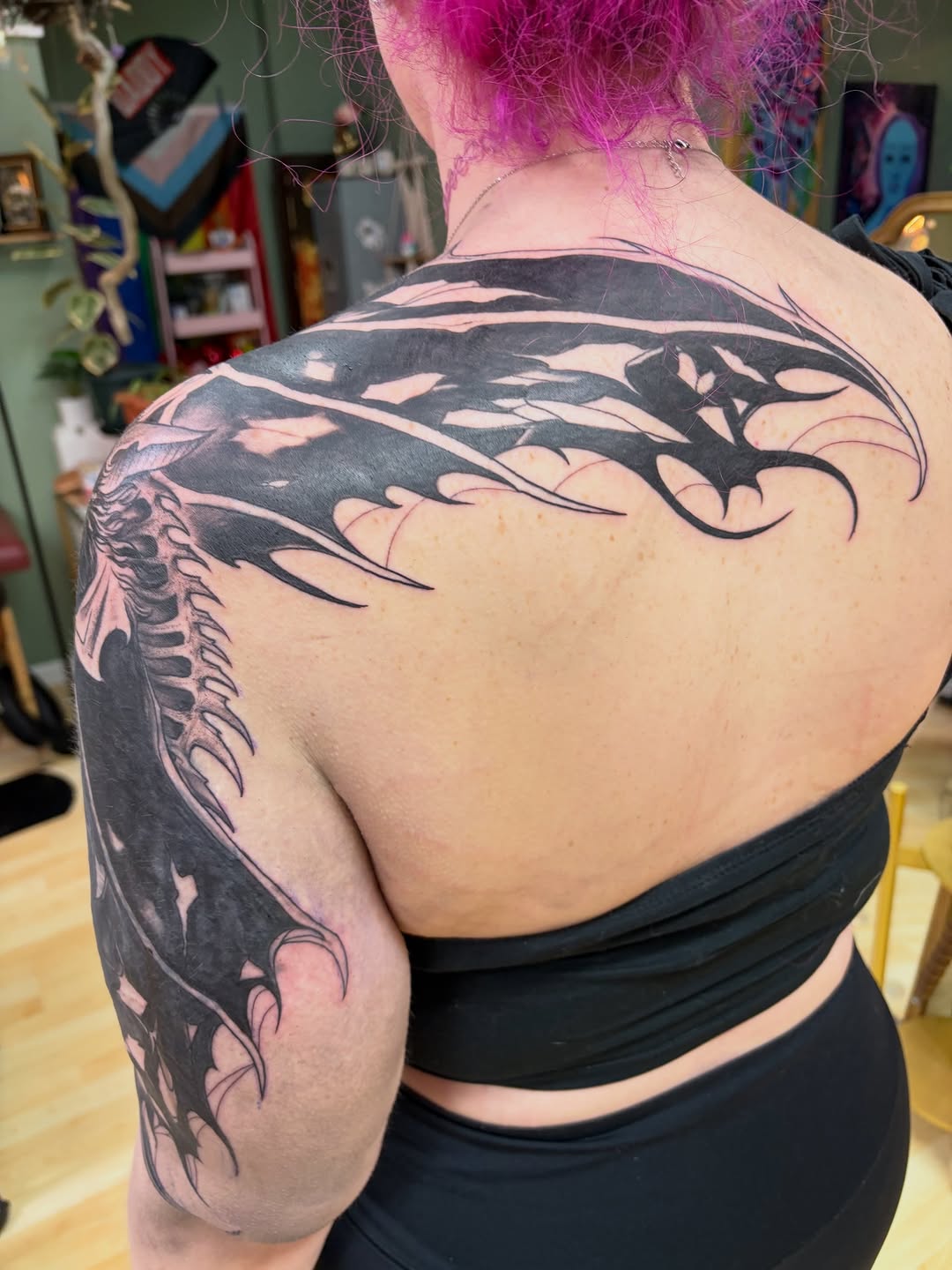 Tattoo by @inkvanna — blackwork, tribal