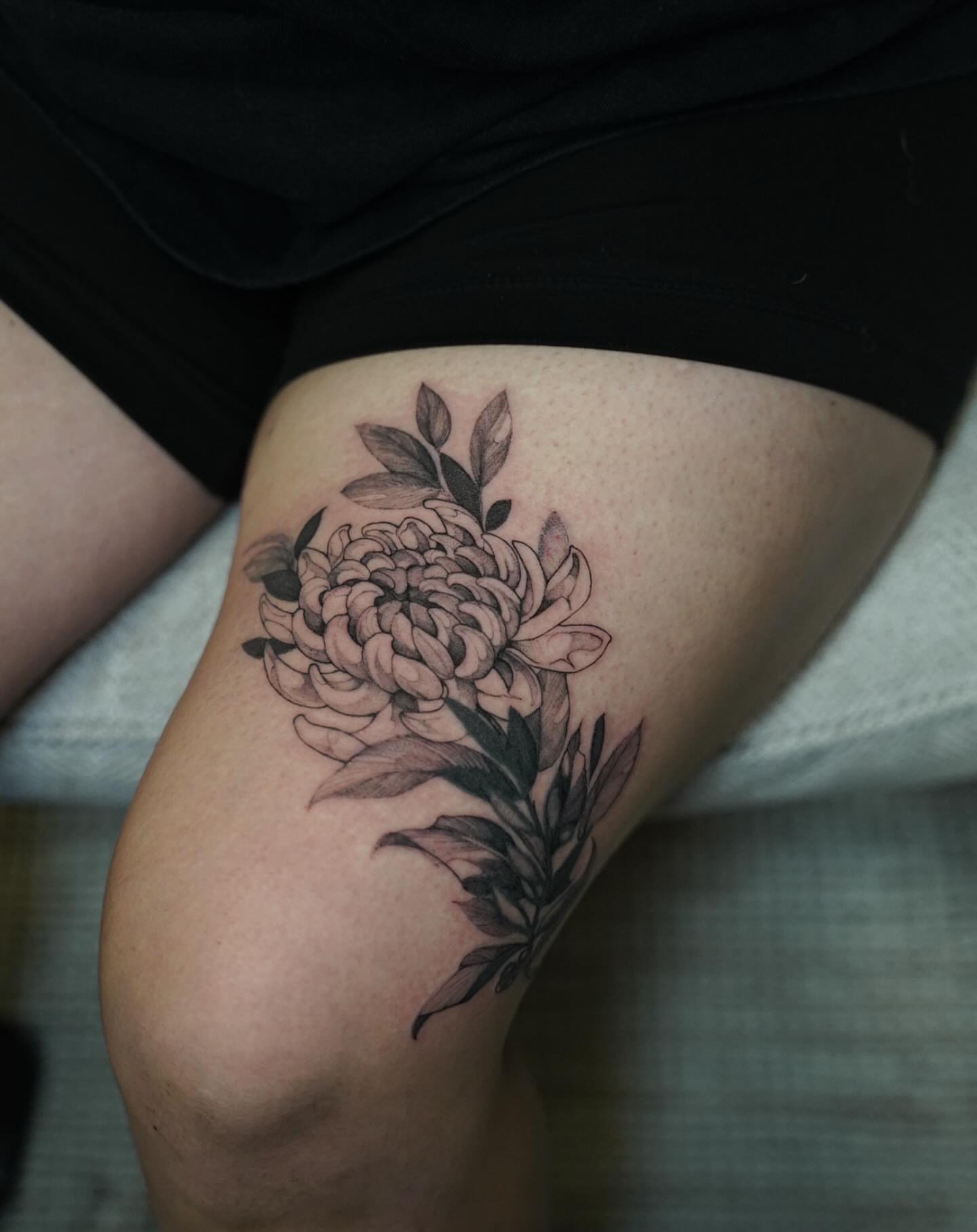 Tattoo by @emmaleetattoo — black_and_grey
