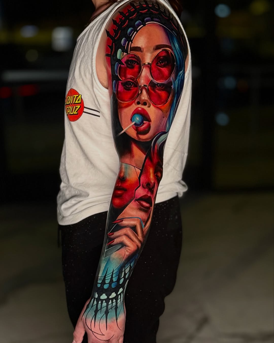 Tattoo by @rann_tattoo — realism, trash_polka